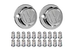 2 Tampa Cubo Dianteiro Volks Constellation + 20 Capa Porca Belga 32/33mm