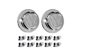 2 Tampa Cubo Dianteiro Volks Constellation + 20 Capa Porca Logo 33mm