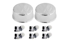 2 Tampa Cubo Dianteiro Volks Vw 3/4 + 12 Capa Porca Logo 27mm 2 Tampa Cubo Dianteiro Volks Vw 3/4 + 12 Capa Porca Logo 27mm