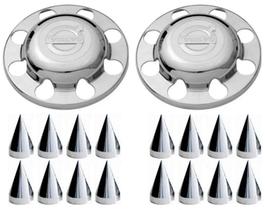 2 Tampa Cubo traçao Para Volvo VM + 16 Capa Porca Americana 24mm