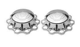 2 Tampa Cubo Truck Cromada Cinza Caminhão Sc 113 S4 S5 S6