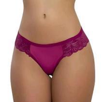 2 Tangas,calcinhas feminina em microfibra com renda fio dental modelo Clara