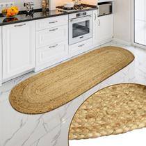 2 Tapete Cozinha Absorvente Juta Natural Indiano Jttm 60X180