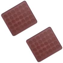 2 Tapete de Silicone antiaderente p/ Macarons c/ 30 Cavidade
