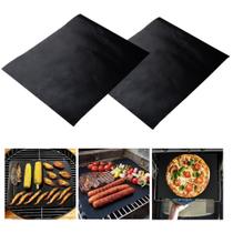 2 Tapete Manta Teflon Antiaderente Churrasqueira Forno 40x50 2 Tapete Manta Teflon Antiaderente Churrasqueira Forno 40x50