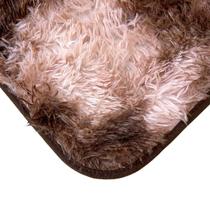 2 Tapete Passadeira Peludo Kit Beira de Cama Closet Aparador