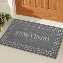 2 Tapete Porta Capacho Bem Vindo Antiderrapante PVC Cz 40x60