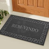 2 Tapete Porta Capacho Bem Vindo Antiderrapante PVC Gf 40x60