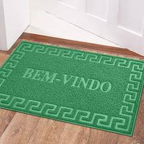 2 Tapete Porta Capacho Bem Vindo Antiderrapante PVC Vd 40x60