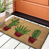 2 Tapete Porta Capacho Fibra Coco Antiderrapante 33x60 E10