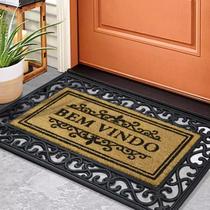 2 Tapete Porta Capacho Fibra Coco Antiderrapante 45x75 Imppt