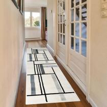 2 Tapete Porta Passadeira Corredor Luxo 57x180 Js Re Nap M60