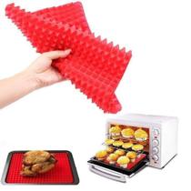 2 Tapetes Culinário Esteira Silicone Chef 40x30 Antiaderente