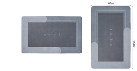 2 Tapetes Mágico Absorvente Antiderrapante Banheiro AZUL 2 Tapetes Mágico Absorvente Antiderrapante Banheiro AZUL