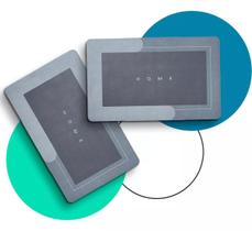 2 Tapetes Mágico Absorvente Antiderrapante Banheiro ul