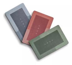 2 Tapetes Mágico Absorvente Antiderrapante Banheiro Verde