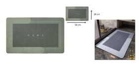 2 Tapetes Mágico Absorvente Antiderrapante Secagem Rápida