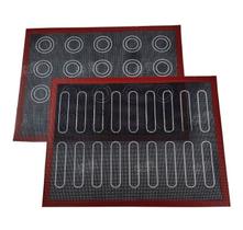 2 Tapetes Silicone Liquido e Fibra Vidro Pães Cookies 30x40