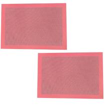 2 Tapetes Silicone Liquido Pães Massas Eclair Bolacha Cookie