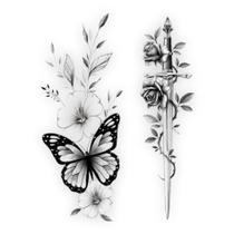 2 Tatuagens Temporaria Floral PB 2