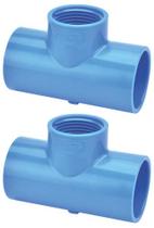 2 TE 50mm Soldável x 3/4 derivação Roscável Irrigação Amanco 2 TE 50mm Soldável x 3/4 derivação Roscável Irrigação Amanco