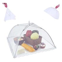 2 Telas Protetor de Comida Rede Tule Ideal Mesa Cozinha 32cm