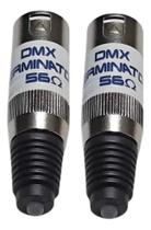 2 Terminador Dmx 56 Ohms Com Led Para Cabo Dmx Terminator