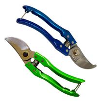 2 Tesouras De Poda Jardinagem 8" Sk-5 Com Mola Em Metal 2 Tesouras De Poda Jardinagem 8" Sk-5 Com Mola Em Metal