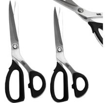 2 Tesouras Reforçada Corpo Inteiro Aço 24cm 230gr 21cm 200gr 2 Tesouras Reforçada Corpo Inteiro Aço 24cm 230gr 21cm 200gr