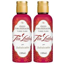 2 Tia Leilah Óleo Para Massagem Sensual Ylang-Ylang 120ml 2 Tia Leilah Óleo Para Massagem Sensual Ylang-Ylang 120ml