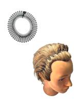 2 Tiara Bell Pente Preto Prendedor Cabelo 12cm Diâmetro