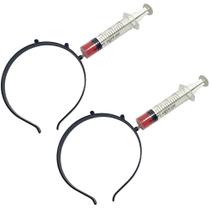 2 Tiaras Seringa Injeção Festa Halloween Cosplay Carnaval