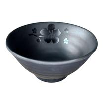 2 Tigelas Japonesa Bowl Oriental Melamina Cumbuca Preto 300ml 2 Tigelas Japonesa Bowl Oriental Melamina Cumbuca Preto 300ml