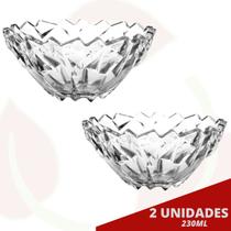 2 Tigelas p/ Sorvete de Vidro Resistente Bowl Chic Luxo - EM CASA TEM