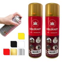 2 Tinta Spray Alta Temperatura Motor Escapamento Forno 600 Graus - Colorart