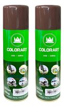 2 Tinta Spray Marrom Café Brilhante Colorart 300ml Uso Geral 2 Tinta Spray Marrom Café Brilhante Colorart 300ml Uso Geral