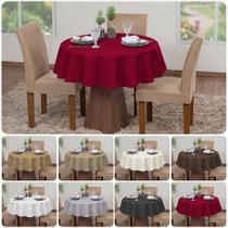 2 Toalhas De Mesa Luxo Jacquard Redonda Sala Jantar 4 Lugares Decoração Festa Buffet Cozinha Jantar