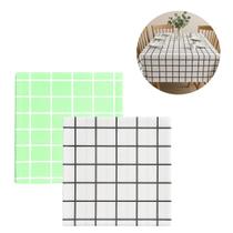 2 Toalhas de Mesa Plástico Retangular Resistente 137x90cm