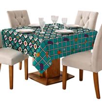 2 Toalhas de Mesa Quadrada 4 Cadeiras 1,45M x 1,45M Estampada Oxford Festa Buffet