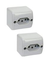 2 Tomada 2p+t 20A 250V Silentoque Sobrepor Pial Legrand