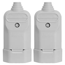 2 Tomada fêmea plug Prensa Cabo 3 Pinos Finos 10a Margirius 2 Tomada fêmea plug Prensa Cabo 3 Pinos Finos 10a Margirius