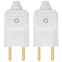 2 tomada plug Macho Prensa Cabo 2 Pinos finos 10a Margirius