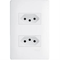 2 Tomadas 2P+T 10A 250 Volts Distanciadas Habitat - 2309 - FAME