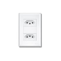 2 Tomadas 2P+T 10A/250V~ distanciadas Evidence - Fame