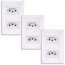 2 Tomadas 2p+t 20a/250v~ Distanciadas Evidence - Kit 3 Und 2 Tomadas 2p+t 20a/250v~ Distanciadas Evidence - Kit 3 Und