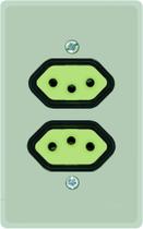 2 Tomadas Distanciadas 2 P+T 10a Linha Prata Radial 1801.117 2 Tomadas Distanciadas 2 P+T 10a Linha Prata Radial 1801.117