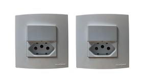 2 Tomadas Dupla P/ Móveis Margirius 20a + Interruptor Branca 2 Tomadas Dupla P/ Móveis Margirius 20a + Interruptor Branca