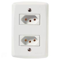 2 Tomadas Elétricas 2P+T 10A 250V BRC 57170/265 Liz - Padrão Brasil, Embalagem com Duas Unidades 2 Tomadas Elétricas 2P+T 10A 250V BRC 57170/265 Liz - Padrão Brasil, Embalagem com Duas Unidades