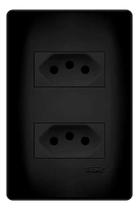 2 Tomadas Preta 2p+t Dist 20a/250v C/p Shp - Fame