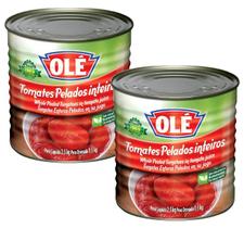2 Tomate Pelado Inteiro Lata Olé 2,5kg Liquido Drenado 1,5kg 2 Tomate Pelado Inteiro Lata Olé 2,5kg Liquido Drenado 1,5kg